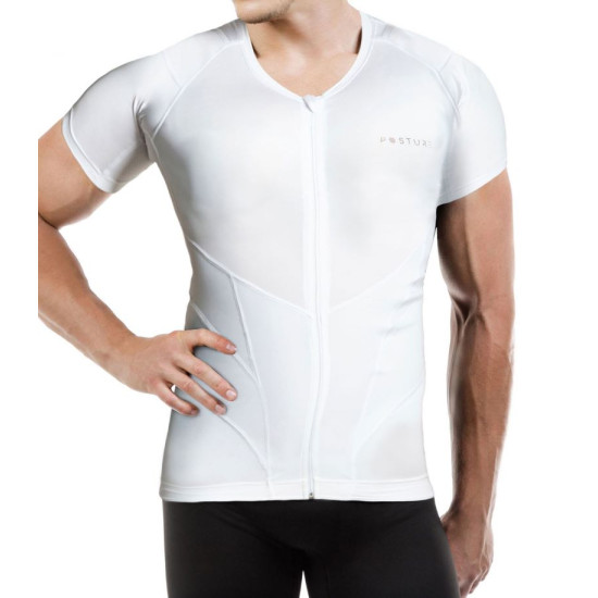 Posture houdingsshirt wit (man)