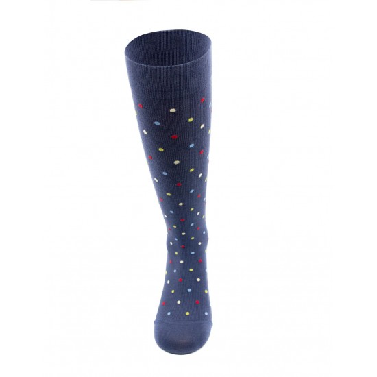 Fancysocks compressiekousen blauw