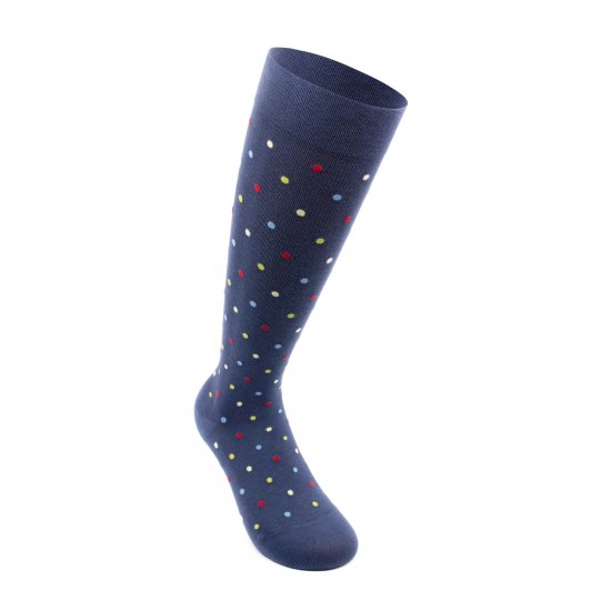 Fancysocks compressiekousen blauw