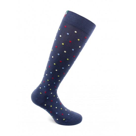 Fancysocks compressiekousen blauw