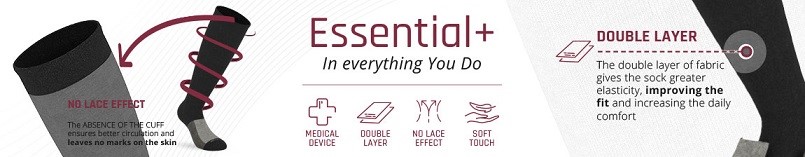 Voordelen Essential+ compressiekousen